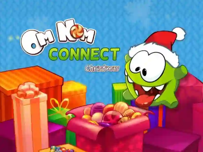 Oyunu Om Nom Connect Christmas çevrimiçi