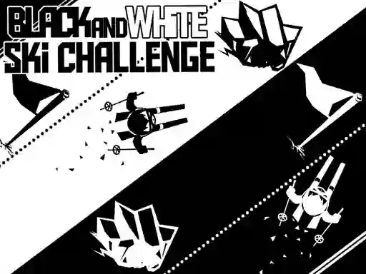 Oyunu Black and White Ski Challenge çevrimiçi