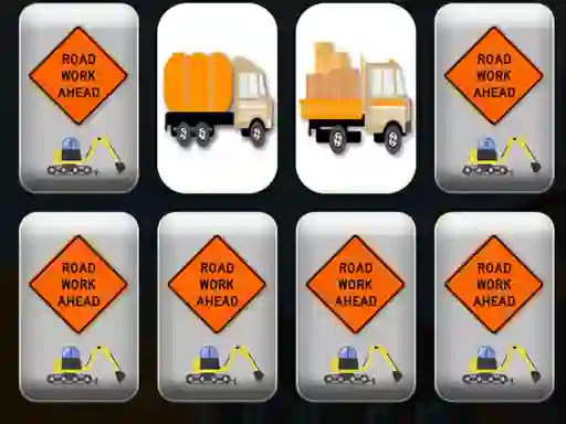 Oyunu Work Trucks Memory çevrimiçi