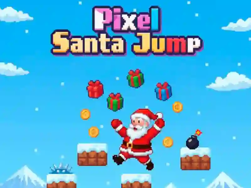 Oyunu Pixel Santa Jump çevrimiçi