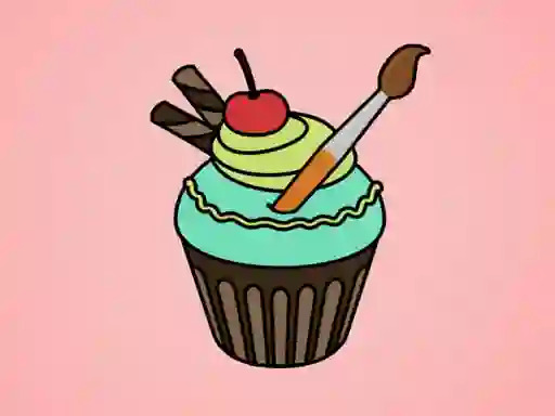 Oyunu Yummy Cupcake Coloring çevrimiçi