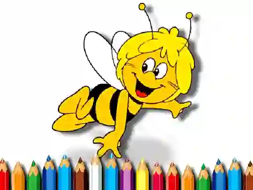 Oyunu Back To School: Bee Coloring Book çevrimiçi