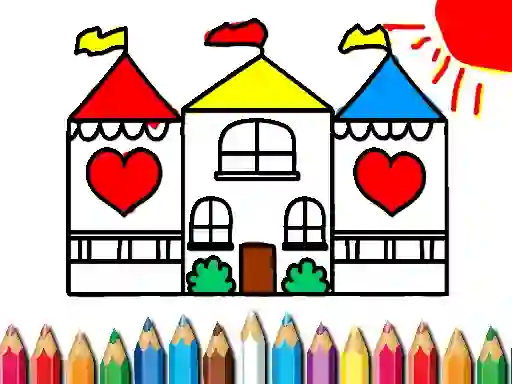 Oyunu Back To School Coloring Book DOLL HOUS çevrimiçi