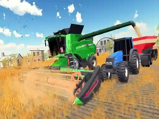 Oyunu Real Village Tractor Farming Simulator 2020 çevrimiçi