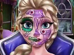 Oyunu Elsa Scary Halloween Makeup çevrimiçi