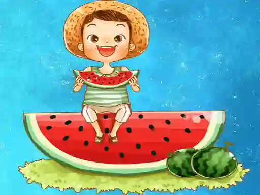 Oyunu Watermelon and Drinks Puzzle çevrimiçi