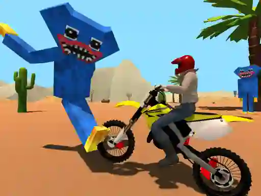 Oyunu Motoracer vs Huggy çevrimiçi