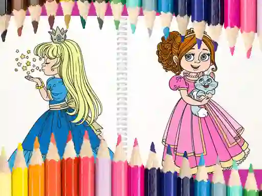 Oyunu Beautiful Princess Coloring Book çevrimiçi