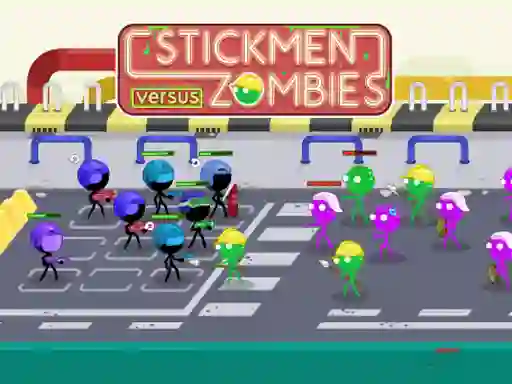 Oyunu Stickmen Versus Zombies çevrimiçi