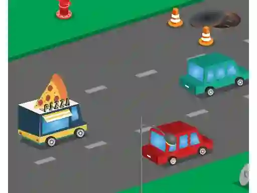 Oyunu Food Rush Traffic çevrimiçi