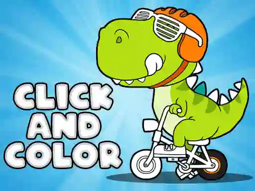 Oyunu Click And Color Dinosaurs çevrimiçi