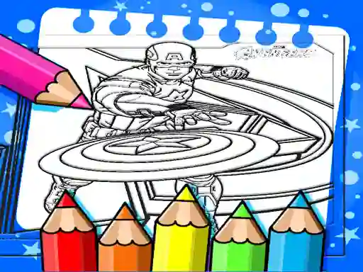 Oyunu Captain America Coloring Book çevrimiçi