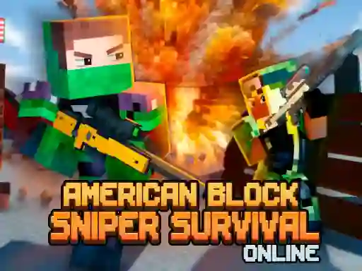 Oyunu American Block Sniper Survival Online çevrimiçi