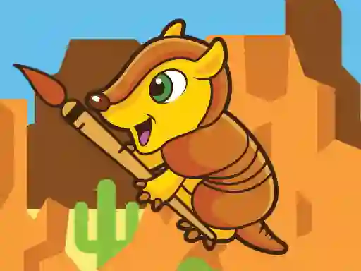 Oyunu Happy Armadillo Coloring çevrimiçi