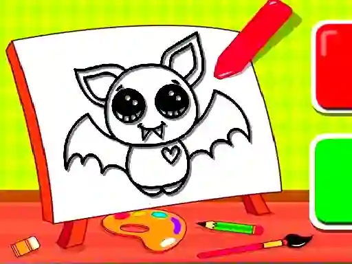 Oyunu Easy Kids Coloring Bat çevrimiçi