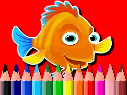 Oyunu Back To School: Fish Coloring Book çevrimiçi