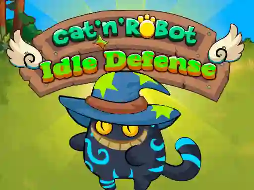 Oyunu Cat'n' Robot Idle Defense çevrimiçi