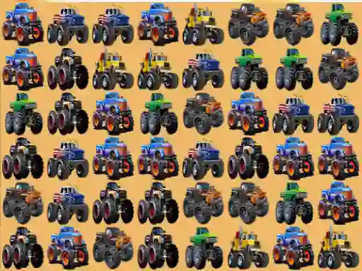 Oyunu Monsters Trucks Match 3 çevrimiçi