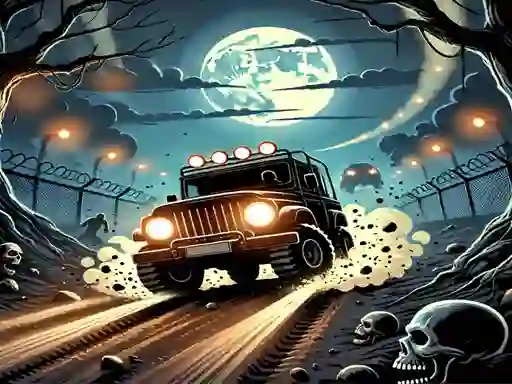 Oyunu Racing Car Destroying Zombie çevrimiçi