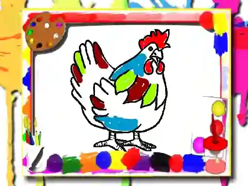 Oyunu Chicken Coloring Book çevrimiçi