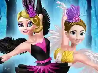 Oyunu Ellie and Annie Black Swan and White Swan çevrimiçi