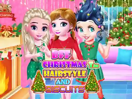 Oyunu BFF Christmas Tree Hairstyle and Biscuits çevrimiçi