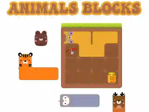Oyunu Animals Blocks çevrimiçi