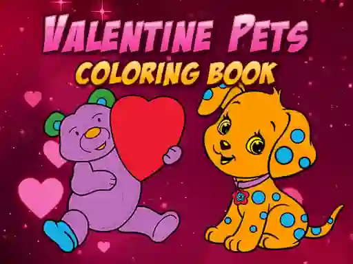 Oyunu Valentine Pets Coloring Book çevrimiçi