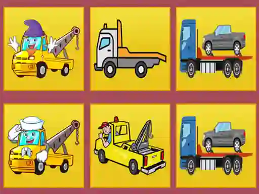 Oyunu Tow Trucks Memory çevrimiçi