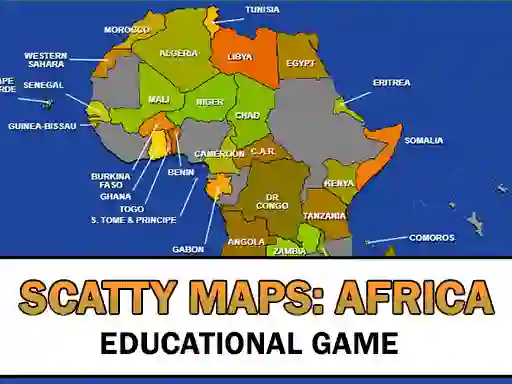 Oyunu Scatty Maps Africa çevrimiçi