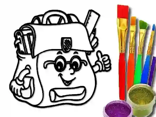 Oyunu Back To School: School Bag Coloring Book çevrimiçi