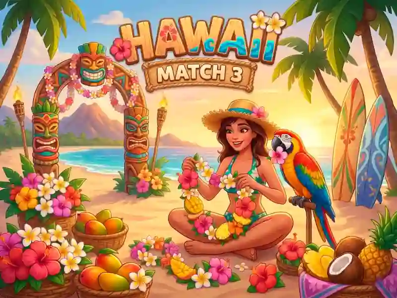 Oyunu Hawaii Match 3 çevrimiçi