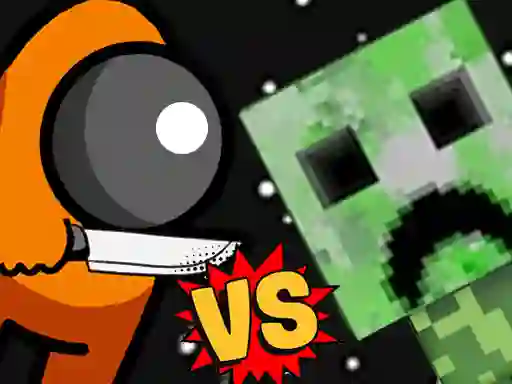 Oyunu Among vs Creeper Fight çevrimiçi