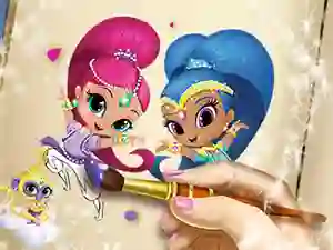 Oyunu Shimmer And Shine Coloring Book çevrimiçi