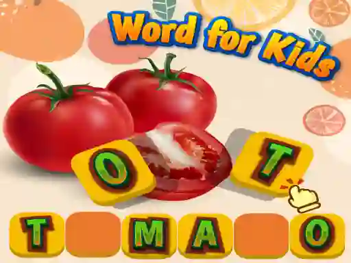 Oyunu Fruits and Vegetables Word for Kids çevrimiçi