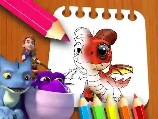Oyunu Dragon Rescue Riders Coloring Book çevrimiçi