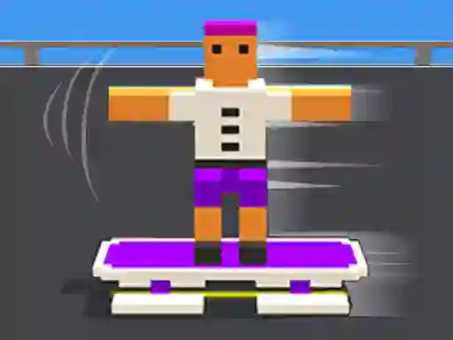 Oyunu Blocky Skater Rush çevrimiçi