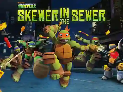 Oyunu Teenage Mutant Ninja Turtles: Skewer in the Sewer çevrimiçi