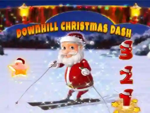 Oyunu Downhill Christmas Dash çevrimiçi