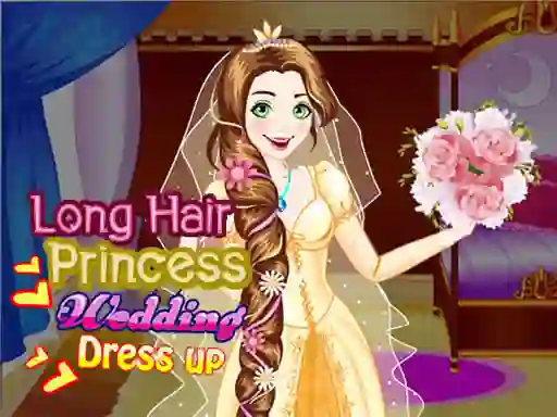 Oyunu Long Hair Princess Wedding Dress up çevrimiçi