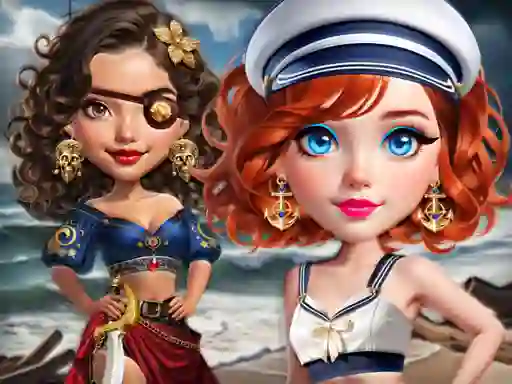 Oyunu Sailor Chic vs Pirate Charm çevrimiçi