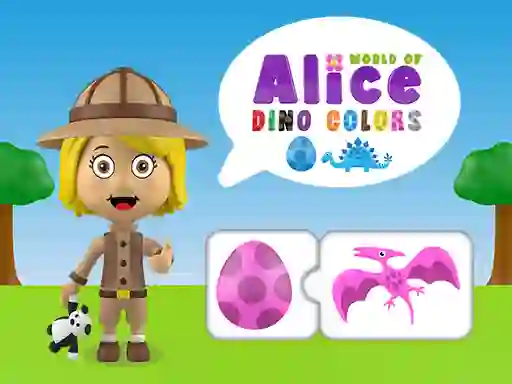 Oyunu World of Alice Dino Colors çevrimiçi