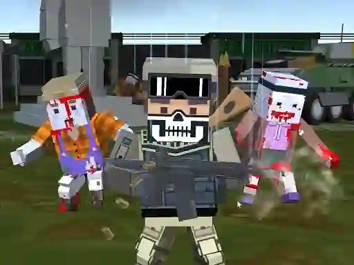 Oyunu Combat Pixel Arena 3D Zombie Survival çevrimiçi