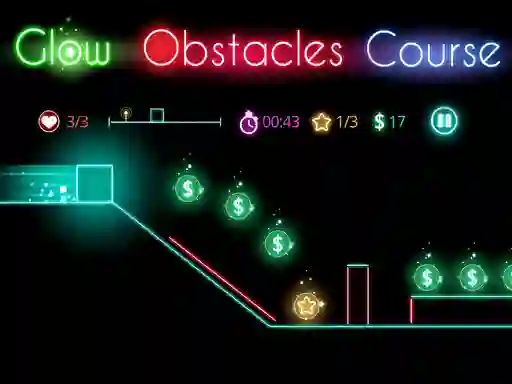 Oyunu Glow obstacle course çevrimiçi
