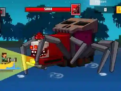 Oyunu Pirate Block Craft Monster Shooter çevrimiçi