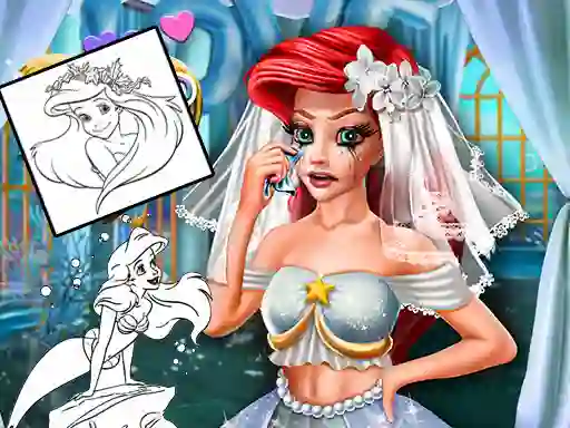 Oyunu Coloring Book for Ariel Mermaid çevrimiçi