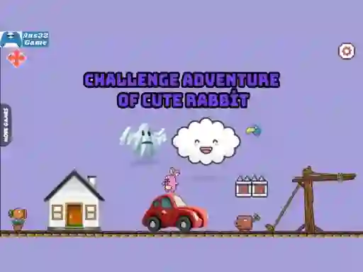 Oyunu Challenge adventure of cute rabbit çevrimiçi