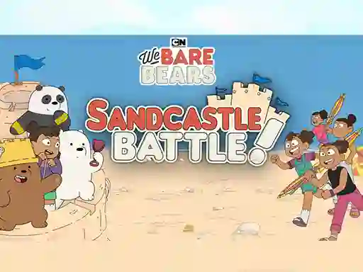Oyunu Sandcastle Battle! We Bare Bears çevrimiçi