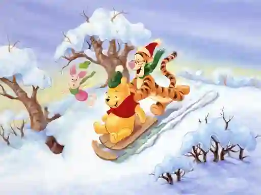 Oyunu Winnie the Pooh Christmas Jigsaw Puzzle 2 çevrimiçi