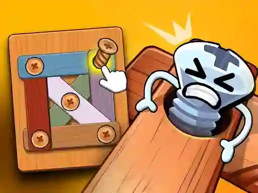 Oyunu Wood Bolts Nuts Screw Pin Puzzle çevrimiçi